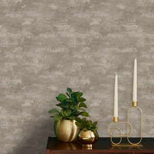 Boutique Urban Plaster Mocha Heavyweight Vinyl Wallpaper by Graham & Brown 128781