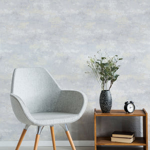 Boutique Urban Plaster Silver Heavyweight Vinyl Wallpaper by Graham & Brown 128793