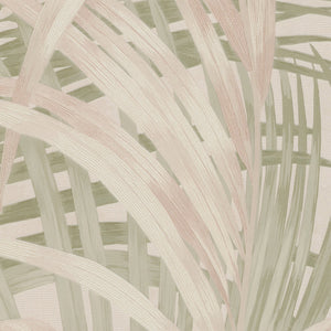 Boutique Congo Tropical Palm Leaf Sage & Rose Wallpaper by Graham & Brown 145704
