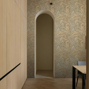 Boutique Congo Tropical Palm Leaf Sage & Gold Wallpaper by Graham & Brown 145705