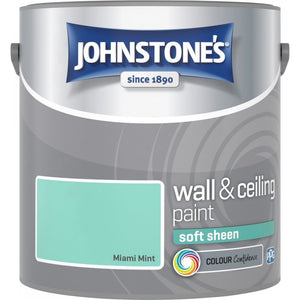 Miami Mint Soft Sheen Emulsion - Johnstones Wall and Ceiling Paint