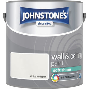 White Whisper Soft Sheen Emulsion - Johnstones Wall and Ceiling Paint