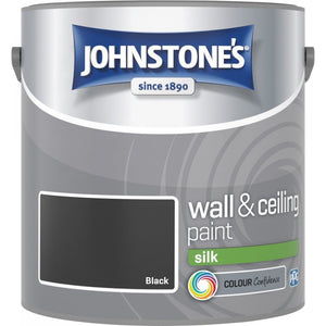 Black Silk Emulsion - Johnstones Wall and Ceiling Paint