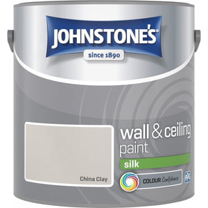 China Clay Silk Emulsion - Johnstones Wall and Ceiling Paint