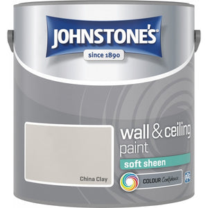 China Clay Soft Sheen Emulsion - Johnstones Wall and Ceiling Paint