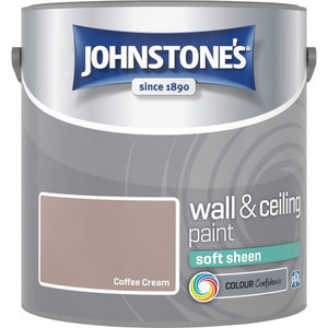 Coffee Cream Soft Sheen Emulsion - Johnstones Wall and Ceiling Paint
