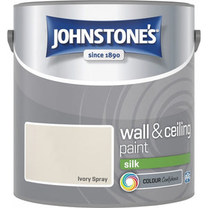 Ivory Spray Silk Emulsion - Johnstones Wall and Ceiling Paint