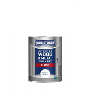 Brilliant White Quick Dry Gloss - Johnstones Interior Wood & Metal Paint