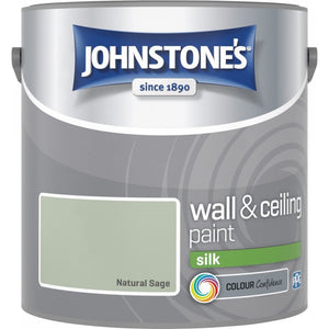 Natural Sage Silk Emulsion - Johnstones Wall and Ceiling Paint