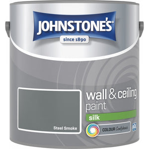 Steel Smoke Silk Emulsion - Johnstones Wall and Ceiling Paint