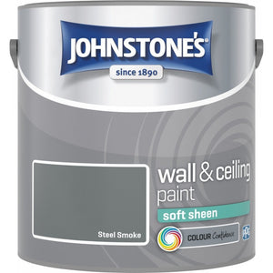Steel Smoke Soft Sheen Emulsion - Johnstones Wall and Ceiling Paint