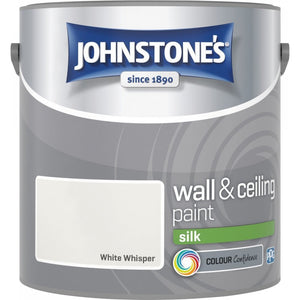 White Whisper Silk Emulsion - Johnstones Wall and Ceiling Paint