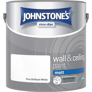 Pure Brilliant White Matt Emulsion - Johnstones Wall and Ceiling Paint