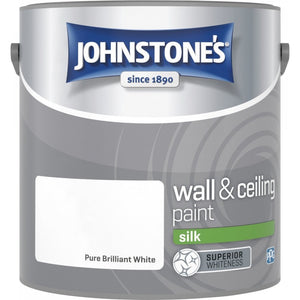 Pure Brilliant White Silk Emulsion - Johnstones Wall and Ceiling Paint
