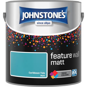 Caribbean Tide Matt Emulsion - Johnstones Feature Wall and Ceiling Paint
