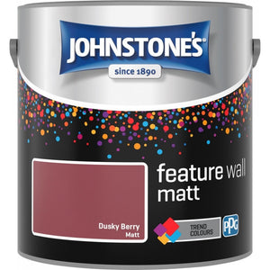 Dusky Berry Matt Emulsion - Johnstones Feature Wall and Ceiling Paint