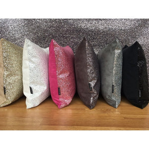 Glitter Cushion Black Onyx 45cm SHH CG-45-BLACK