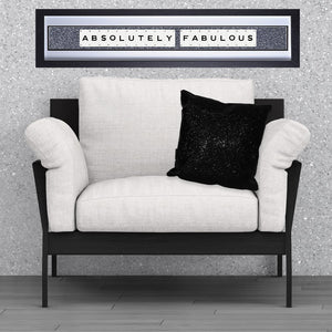 Glitter Cushion Black Onyx 45cm SHH CG-45-BLACK