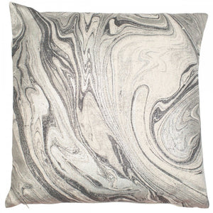 Muscat Marble Large Grey 50cm Square Cushion from Malini