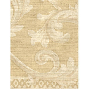 Sheena Scroll Golden Yellow / Cream 10 Metre Border by John Wilman 516088