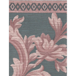 Sheena Scroll Pink / Jade 10 Metre Border by John Wilman 216377