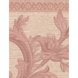 Sheena Scroll Beige / Coral 10 Metre Border by John Wilman 516019