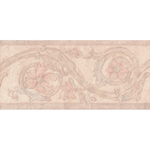 Italy Scroll Soft Peach 10 Metre Border by Coloroll 205463
