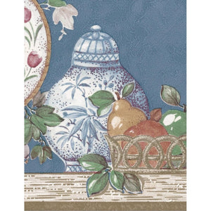 Pot Pourri Blue Vinyl Border by Coloroll 265573