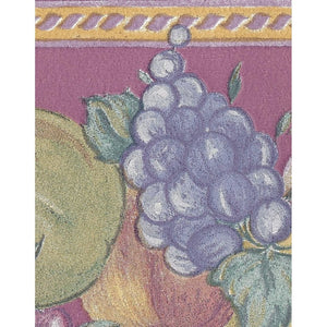 Kimberley Fruit 10 metre Wallpaper Border in Plum by Coloroll 512370
