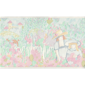 Country Girls Pastel 10 Metre Border by Coloroll 200499
