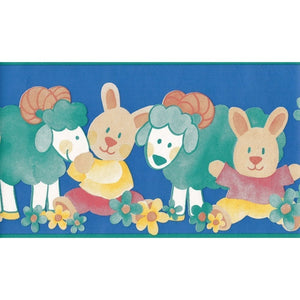 Bunny Blue Border by Coloroll 500261