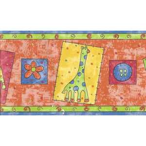 Kiddywinks Blue / Orange Border by Wilson Wilcox 1400/42