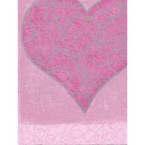 Kids Sweet Pink Love Heart Border by Coloroll DZ5034B