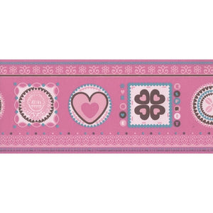 Heart Pink Textured Border by AS Creation 1081-11