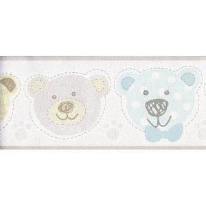Happy Kids Pale Pastels Teddy Bear Border by P+S International 05577-10