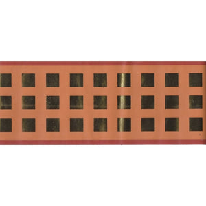 Funky Foils Self Adhesive Terracotta / Gold Border by Coloroll 19-315