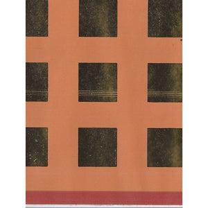 Funky Foils Self Adhesive Terracotta / Gold Border by Coloroll 19-315