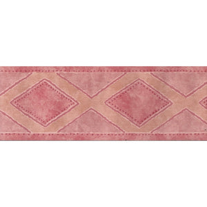 Albuquerque Diamond Pink / Coral Vinyl Border by Coloroll 567332