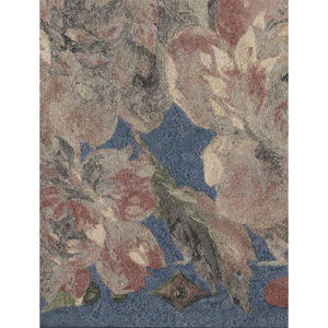 Consolata Floral Trail Navy Vinyl Border by John Wilman 555049