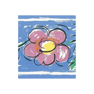 Floral Sketched Narrow Multi Border by Linda Beard 55970