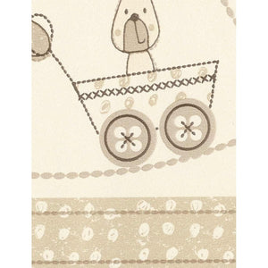 Bear & Boo Beige / Cream Border by Decorline DLB50070
