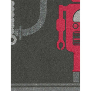Robots Wallpaper Border Black / Red by Decorline DLB07533