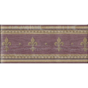 Kilmington Fleur dy Lys Plum Vinyl Border by Coloroll 401889
