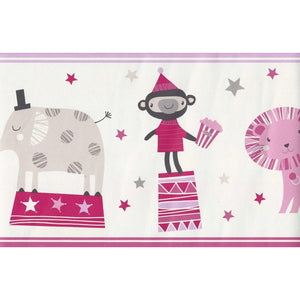 Bambino Circus Pink Border by Galerie 245400