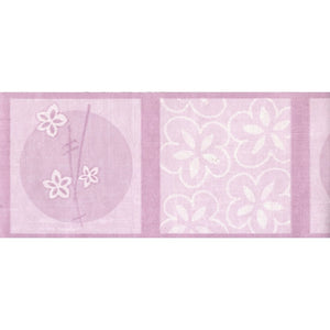 Modern Squares Daisy Pink Border by Holmes 232-42