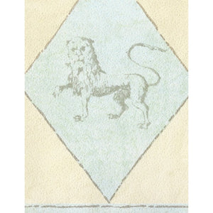 Greek Lion Cream / Duck Egg Border by Zodique 778413