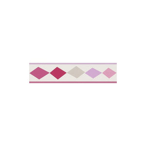 Bambino Diamond Pink Border by Rasch 247909