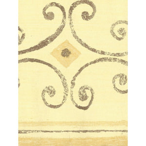 Scroll Yellow / Gold Border by Crown 54814