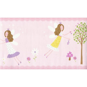 Fairy Garden Pink Border by Decorline DLB50083