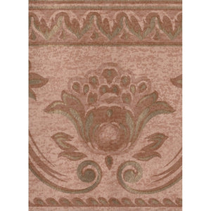 Fleur de Lys Terracotta Border By Crown 58993